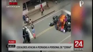 Puno: cocaleros atacan a personal del CORAH en San Gabán