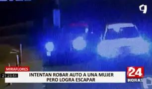 Miraflores: mujer escapó de peligrosos delincuentes que intentaron robar su auto