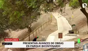 Alcalde de Miraflores presentó los avances de obras en el Parque Bicentenario