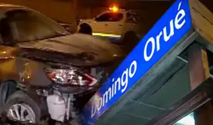 Surquillo: Conductor se estrella contra estación del Metropolitano