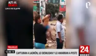Trujillo: capturan y amarran a poste a presunto ladrón