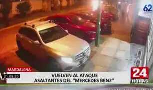 Delincuentes que usan un Mercedes Benz para asaltar aterrorizan a Jesús María, Surco y Magdalena