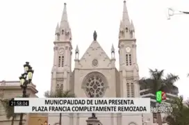 Municipalidad de Lima entrega plaza Francia totalmente renovada