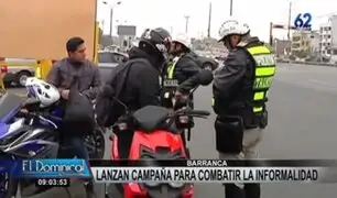 Brevetes en Barranca: lanzan campaña para combatir las motos informales