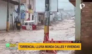 Calles se inundan en Cajamarca: al menos 300 viviendas afectadas por torrencial lluvia