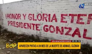 Ayacucho: aparecen pintas de Sendero Luminoso a un mes de muerte de Abimael Guzmán