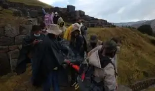 Cusco: dos turistas resultaron heridos al ser alcanzados por un rayo