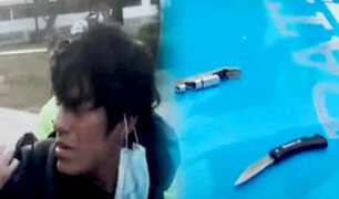 Surco: delincuente usaba cuchillo para amenazar a sus víctimas