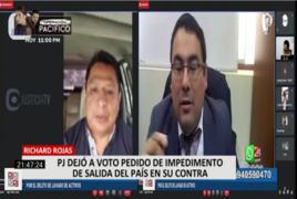 Richard Rojas: PJ dejó a voto pedido de impedimento de salida del país en su contra