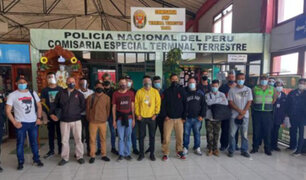 Tacna: intervienen a 25 extranjeros que viajaban sin tener sus documentos regla