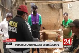 Barranca: desbaratan banda implicada en minería ilegal