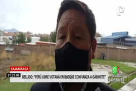 Cajamarca: congresista Guido Bellido anunció votación en bloque de Perú Libre sobre la cuestión de confianza