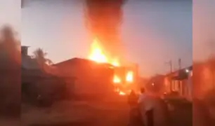 Al menos dos muertos, cinco desaparecidos y diez viviendas calcinadas deja incendio en Iquitos
