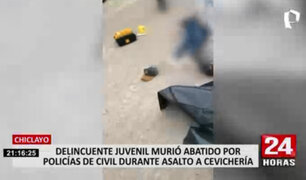Chiclayo: delincuente terminó abatido tras asaltar un restaurante