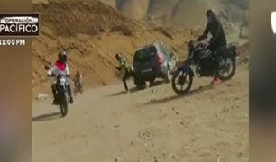Motociclistas apedrean patrullero en La Herradura