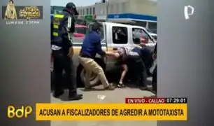 Callao:  fiscalizadores son acusados de agredir a mototaxista