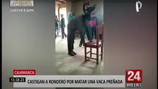 Cajamarca: ronderos castigan a otro rondero por matar vaca por encargo