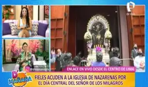 D´Mañana: fieles acuden a la iglesia de las Nazarenas para ver la imagen del ‘Cristo Moreno’