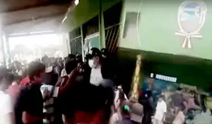 Pucallpa: vecinos intentan agredir a alcalde en la municipalidad de Requena