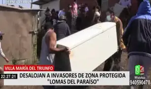 Desalojan a invasores de las Lomas del Paraíso en VMT