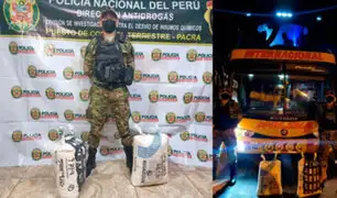 Decomisan más de 50 kilos de cocaína en bus interprovincial que salió de Ica  con destino a Lima