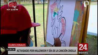 Clubes zonales celebrarán a lo grande Halloween y el Día de la Canción criolla