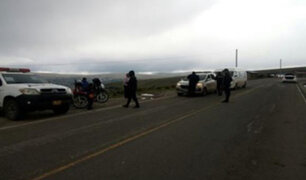 Detienen a cuatro requisitoriados durante operativos en carreteras de Huancavelica