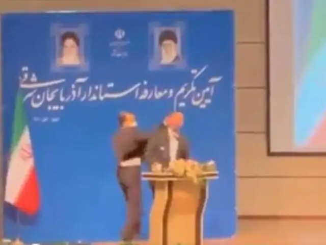 Irán: Gobernador es abofeteado durante su toma de posesión del cargo