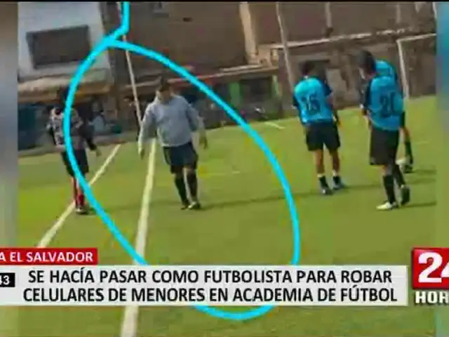 VES: roban a alumnos de escuela de fútbol mientras entrenaban