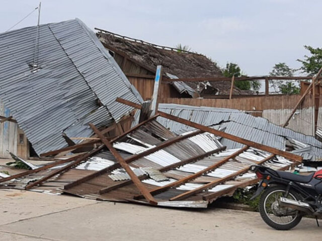 Vientos huracanados dejan sin techo más de 30 viviendas en la región Junín