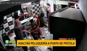 Asalto en Trujillo: delincuentes armados roban peluquería en menos de un minuto