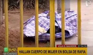 Villa El Salvador: restos de mujer fueron hallados dentro de una bolsa de rafia