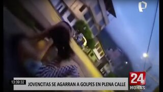 Tingo María: dos adolescentes se pelean en plena calle