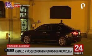 Pedro Castillo y Mirtha Vásquez definen futuro de Barranzuela tras escándalo de fiesta