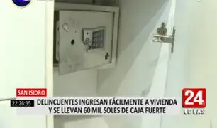San Isidro: delincuentes ingresaron a vivienda de médico y robaron más de S/ 60.000