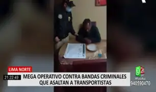 Lima Norte: detienen a 29 personas que se dedicaban a robar a transportistas