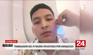 Huánuco: joven trabajador del PJ murió aplastado por anaqueles