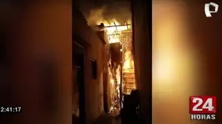 Lince: incendio consumió por completo una vivienda