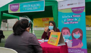 Minsa realizó 1350 pruebas moleculares contra el VPH a mujeres de 30 a 49 años de Lima Este
