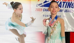 Patinadora peruana de 10 años obtiene medalla de Oro en EEUU