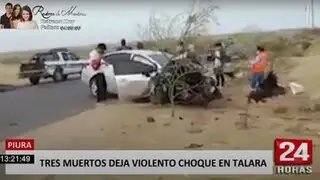 Piura: fatal accidente de taxi colectivo deja tres personas fallecidas