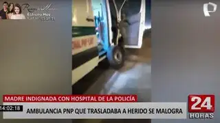 Panamericana sur: ambulancia del Hospital de la Policía deja de funcionar durante emergencia