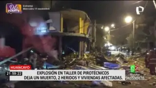 Huancayo: explosión en taller de pirotécnicos deja un muerto y dos heridos