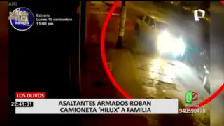 Los Olivos: delincuentes buscan robar camionetas 'Toyota Hilux'
