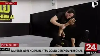 Pueblo Libre: mujeres practican jiu jitsu como método de defensa personal