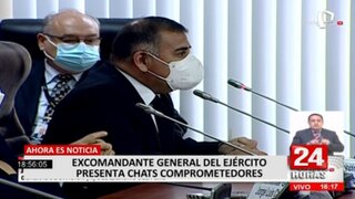 Ascensos irregulares: excomandante presentó chats comprometedores con Pedro Castillo