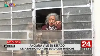 Los Olivos: vecinos piden ayuda para anciana que vive en estado de abandono y sin servicios básicos