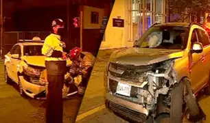 Triple choque deja un taxista herido en Miraflores