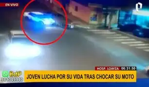 Joven repartidora de delivery lucha por su vida tras chocar su moto con un auto en Barranca