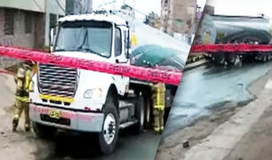 EXCLUSIVO | Derrame de petróleo desde camión cisterna enciende las alarmas en el Cercado de Lima